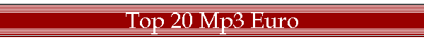 Top 20 Mp3 Euro